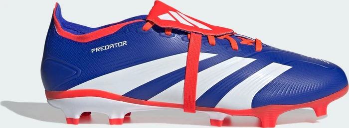 adidas Predator League Fold-Over Tongue FG lucid blue/cloud white/solar red