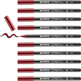 edding 4200 Porzellanpinselstift karmesinrot, 10er-Pack