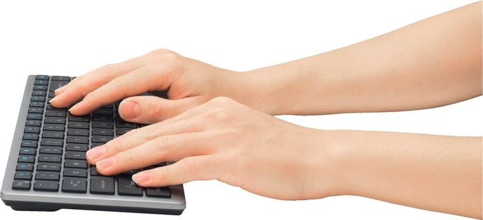 Kensington KB535 EQ Rechargeable Multi-Device Compact Keyboard, Space Grey, USB/Bluetooth, US