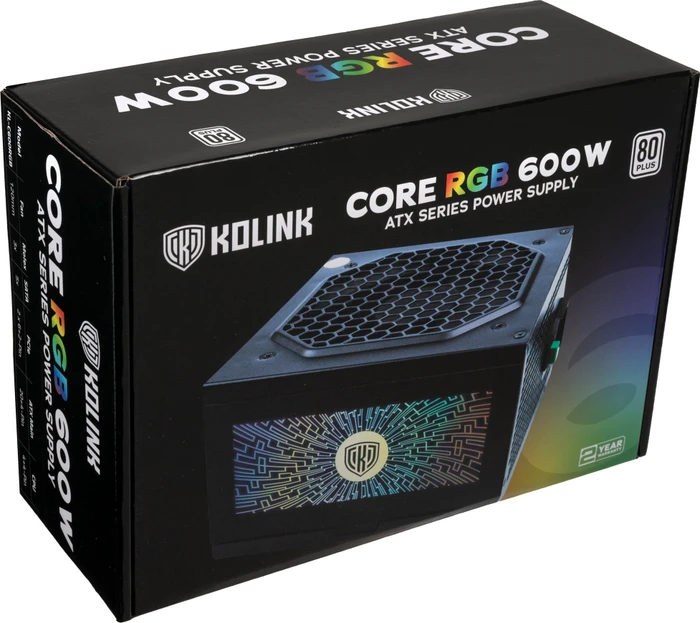 Kolink Core C600RGB 600W, ATX 2.3