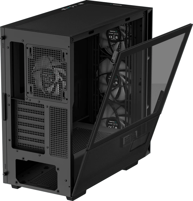 DeepCool CH560 Digital, schwarz, Glasfenster