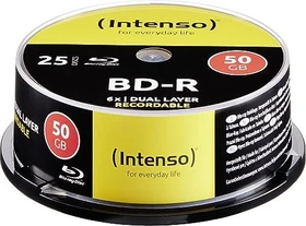Intenso BD-R 50GB, 6x, 25er Spindel