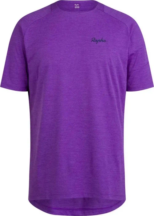Rapha Trail Tech Tee Funktionsshirt kurzarm pansy/dress blues (Herren)