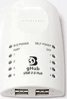 Dr. Bott gHub weiß USB-Hub, 4x USB-A 2.0