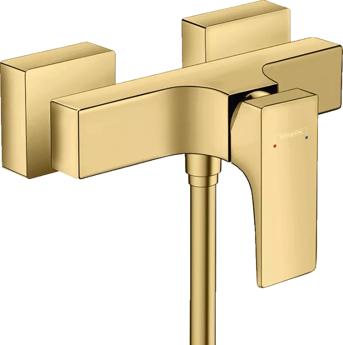 Hansgrohe Metropol Brausemischer Aufputz mit Hebelgriff polished gold optic