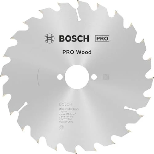 Bosch Professional Optiline Wood Kreissägeblatt 24Z, 190x2x30mm, 1 Stück