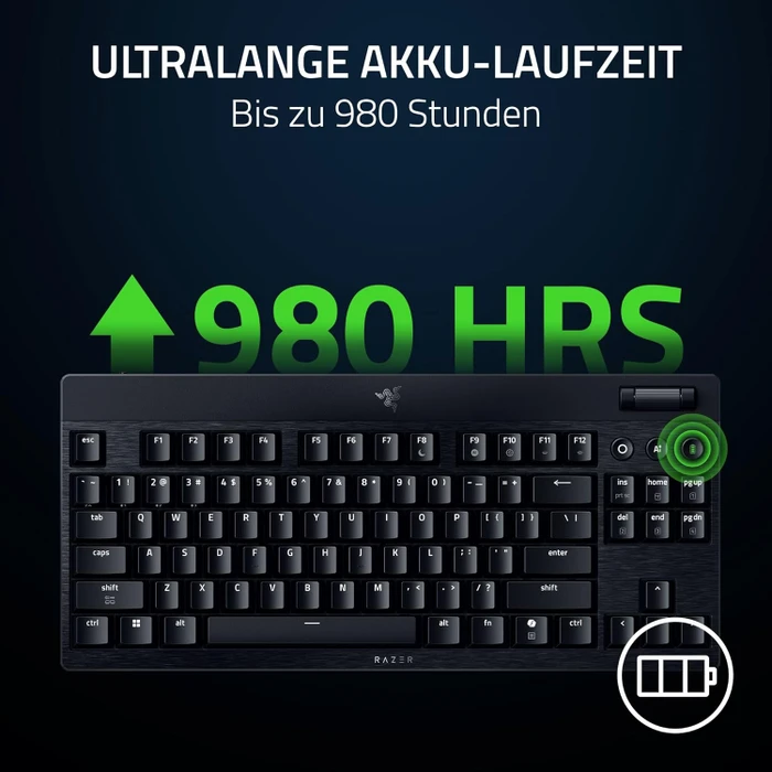 Razer BlackWidow V4 Low-Profile TKL HyperSpeed, Razer Low-Profile ORANGE Tactile, USB/Bluetooth, UK