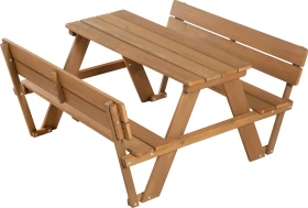 roba Outdoor Kinder-Set mit Rückenlehne natur