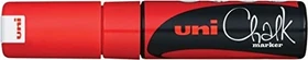 Uni-Ball ChalkGlass Marker Chisel Tip PWE-8K neonrot