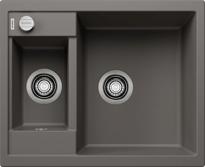 Blanco Metra 6 Becken reversibel mit Ablauffernbedienung vulkangrau