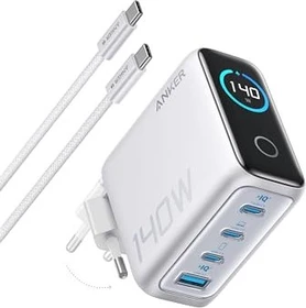 Anker Ladegerät 140W 4-Port PD 3.1 silber