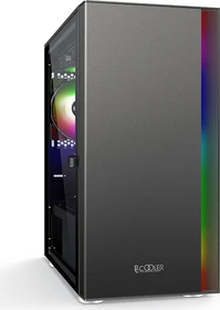 PCCooler Platinum LM300 ARGB, schwarz, Glasfenster (PLATINUM-LM300G)