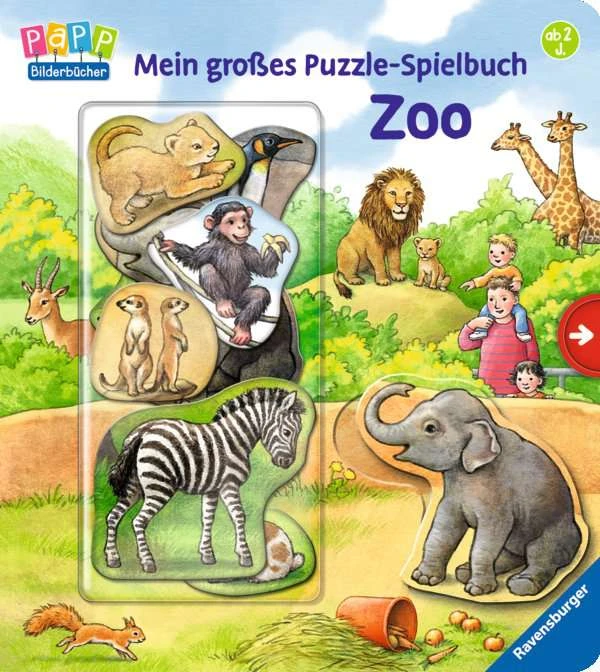 Ravensburger Puzzle Mein großes Puzzle-Spielbuch Zoo