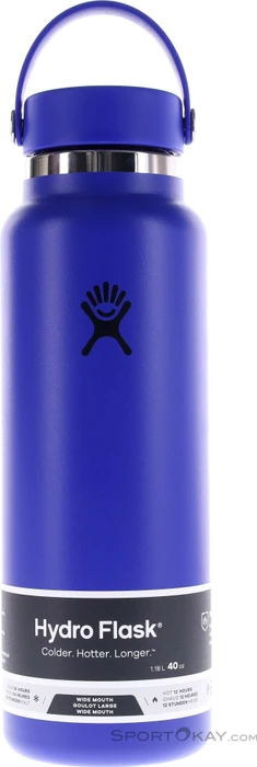 Hydro Flask Wide Mouth Isolierflasche 1.2l capri blue