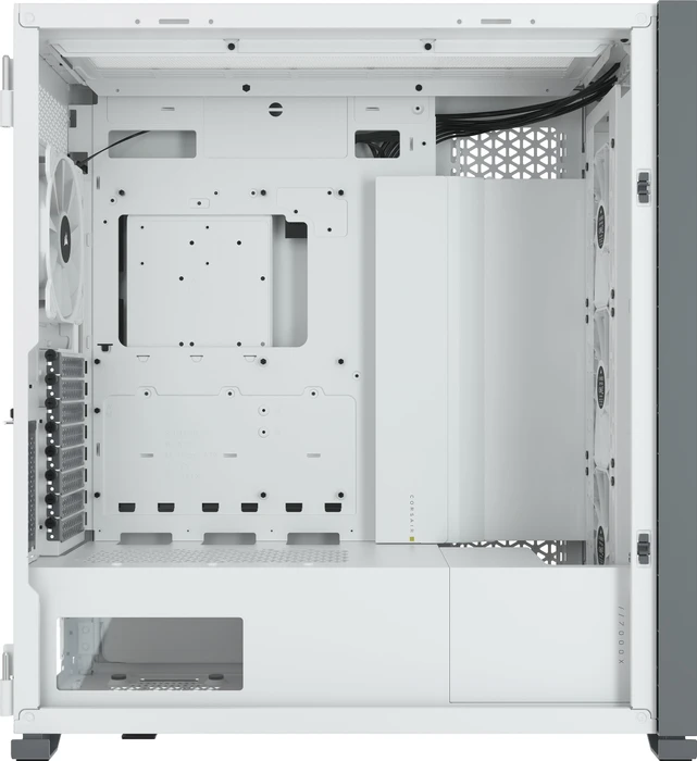 Corsair iCue 7000X RGB, weiß, Glasfenster