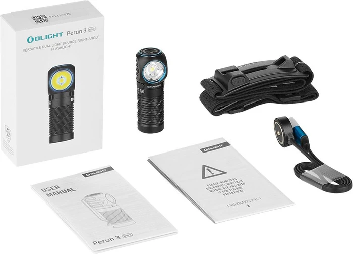 OLight Perun 3 Mini Stirnlampe schwarz