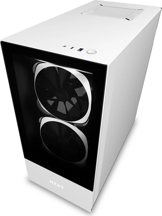 NZXT H510 Elite, weiß, Glasfenster