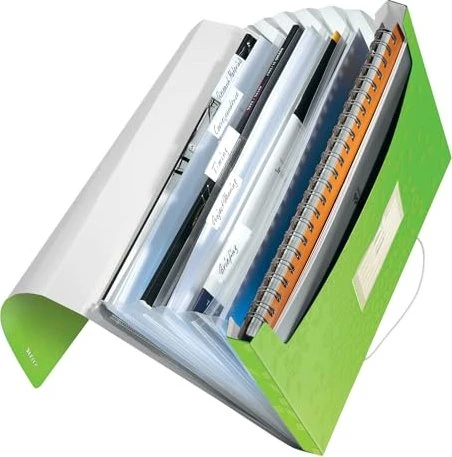 Leitz WOW Projektmappe, 6 Fächer, A4, grün