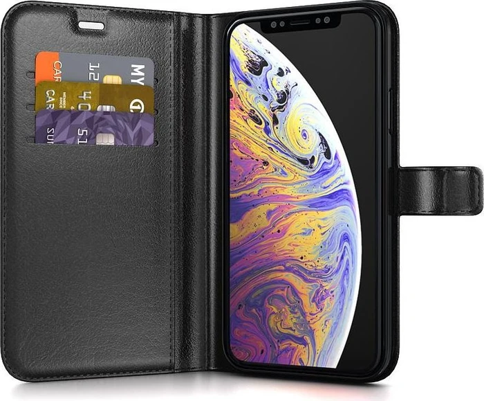 BeHello Gel Wallet Case für Apple iPhone XS Max schwarz