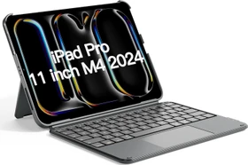 Inateck ACE Touch Ultraleicht Tastatur für iPad Pro 11" (M4), grau, UK