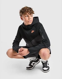Nike Sportswear Tech Fleece Jacke black/anthracite/turf orange (Junior)