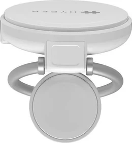 Targus HyperJuice Qi2 2-in-1 Magnetischer Ladeständer weiß/silber