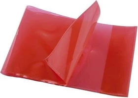 Donau Heftschoner Kunststoff, A5, quer, rot