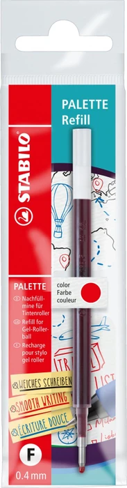 STABILO Palette Refill Tintenrollermine 0.4mm rot