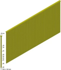 Prebena Typ J Stauchkopf Tacker-Nägel verzinkt geharzt, 35x1.25mm, 5000 Stück