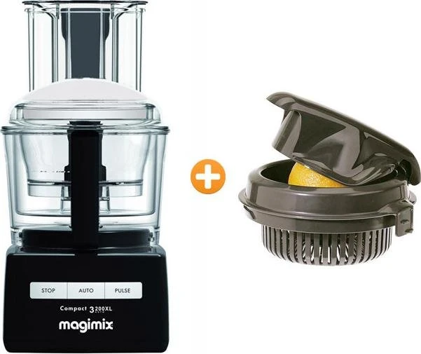 Magimix Compact 3200 XL inkl. Zitruspresse Food Processor schwarz