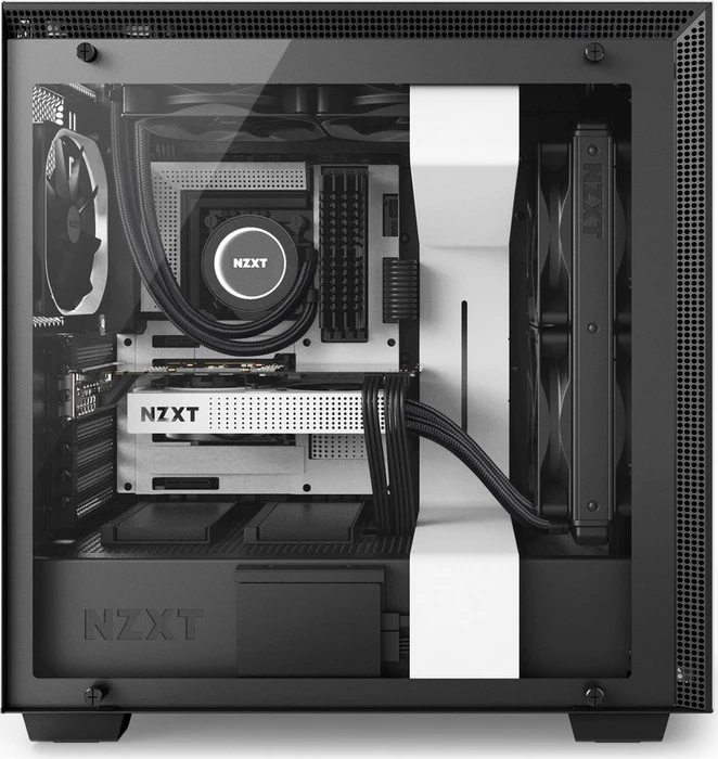 NZXT H700 weiß, Glasfenster
