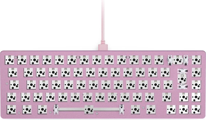 Glorious GMMK 2 Compact, Barebone Tastatur, 65%, rosa, ISO