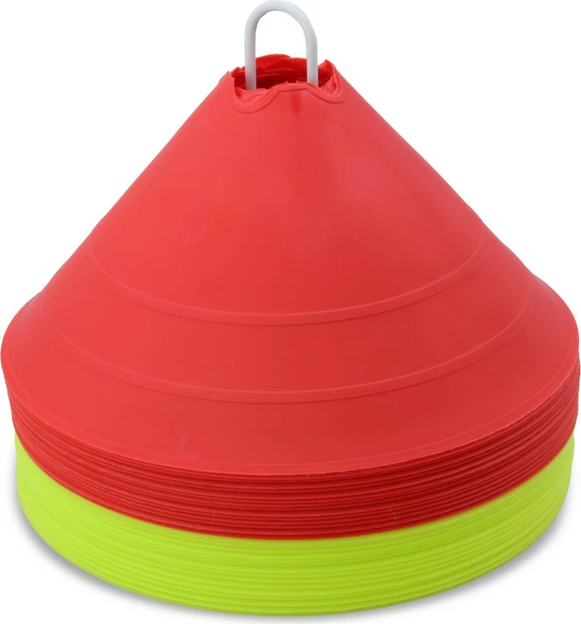 Sportikel24 30 Stück Maxi Markierungshütchen gelb/rot