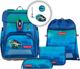 Step by Step Cloud Ocean Space Craft Spike Schultaschen-Set, 5-tlg.