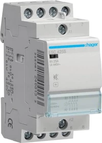 Hager Installationsschütz brummfrei 25A 4 Schließer 230V