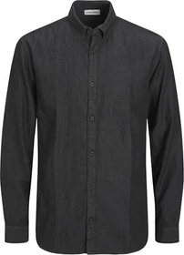Jack & Jones Regular Fit Jeans Hemd langarm black denim (Herren)