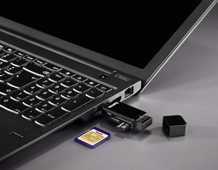 Hama Dual-Slot-Cardreader schwarz, USB-A 3.0 [Stecker]