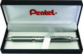 Pentel EnerGel Sterling BL407 Gelroller silber, Geschenkbox