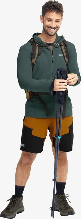 Jack Wolfskin Ridge Hike Hooded Fz Jacke sago palm (Herren)