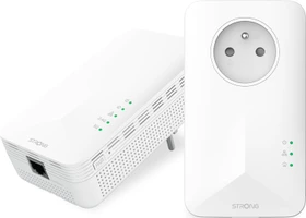 Strong Powerline 1000 Duo Wi-Fi, FR-Version, Powerline/WLAN-Access Point und Powerline-Adapter Set, 2er-Bundle