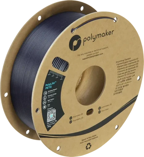 Polymaker PolyLite PETG, Dark Purple, Spule, 1.75mm, 1.00kg