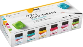 Kreul Color Living Acrylfarbe Glanz, 6 Farben, 20ml, 6er-Set
