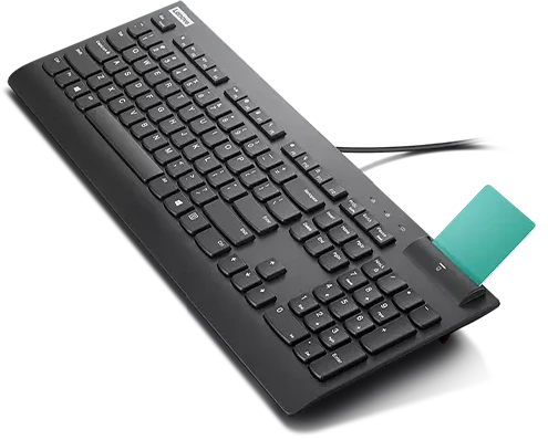 Lenovo Smartcard Wired Keyboard II, schwarz, USB, DE