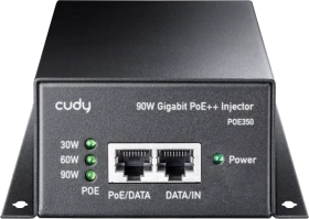Cudy Wallmount Gigabit PoE-Injektor, 2x RJ-45, 90W PoE++ (POE350)