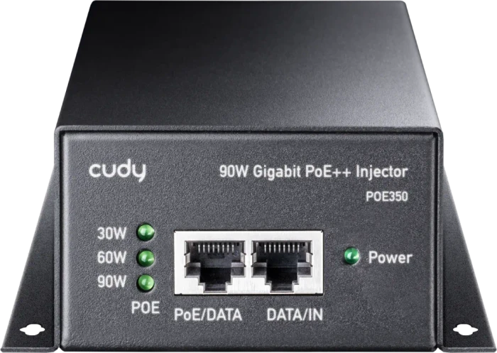 Cudy Wallmount Gigabit PoE-Injektor, 2x RJ-45, 90W PoE++