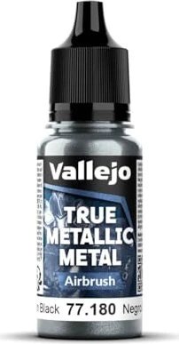 Vallejo True Metallic Metal Airbrush obsidian black, 18ml