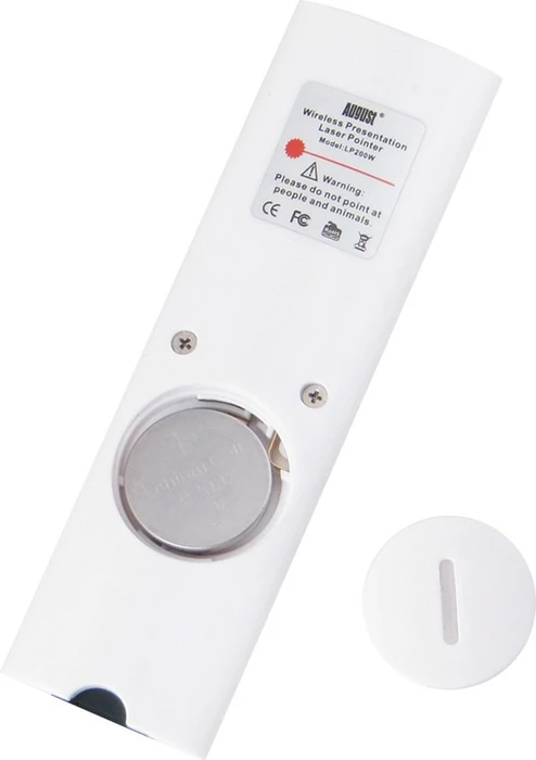 August LP200W Presenter mit Laserpointer weiß, USB-A