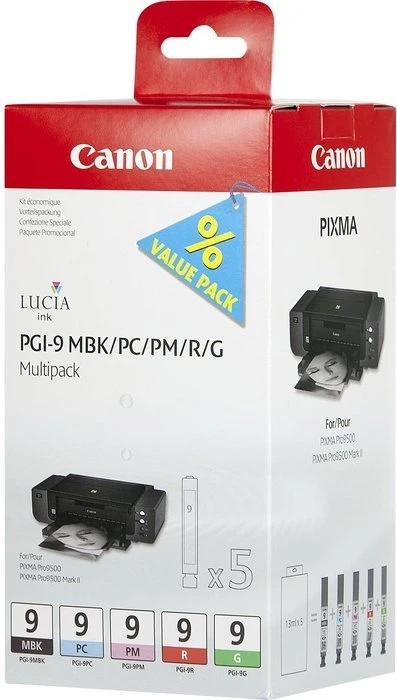 Canon Tinte PGI-9MBK/PC/PM/R/G Multipack