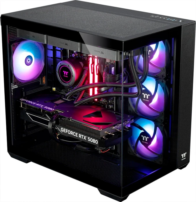 Thermaltake FTW Elite, Black, Ryzen 7 9800X3D, 32GB RAM, 2TB SSD, GeForce RTX 5080