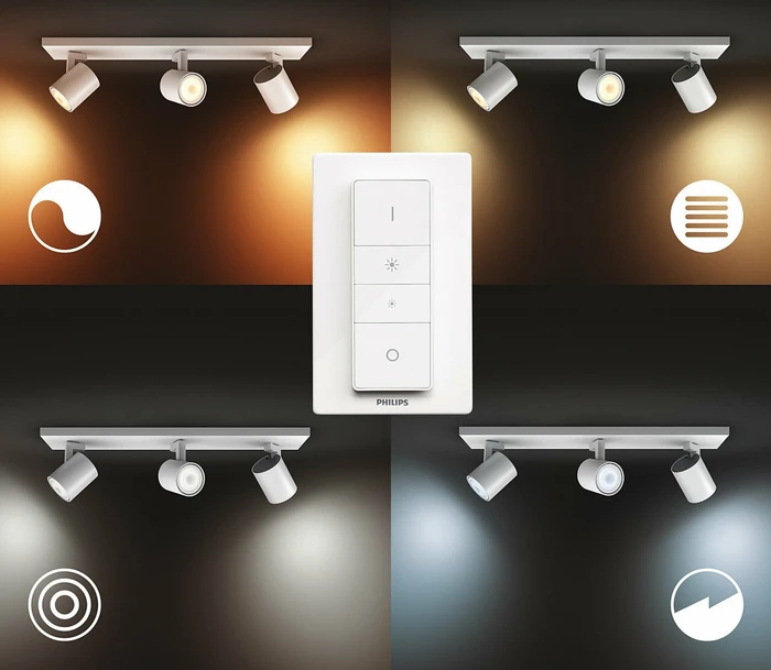 Philips Hue White Ambiance Runner Spot 3-flammig weiß